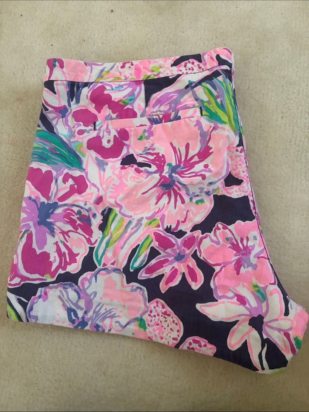 Lilly Pulitzer Pink Floral Print Women's Shorts